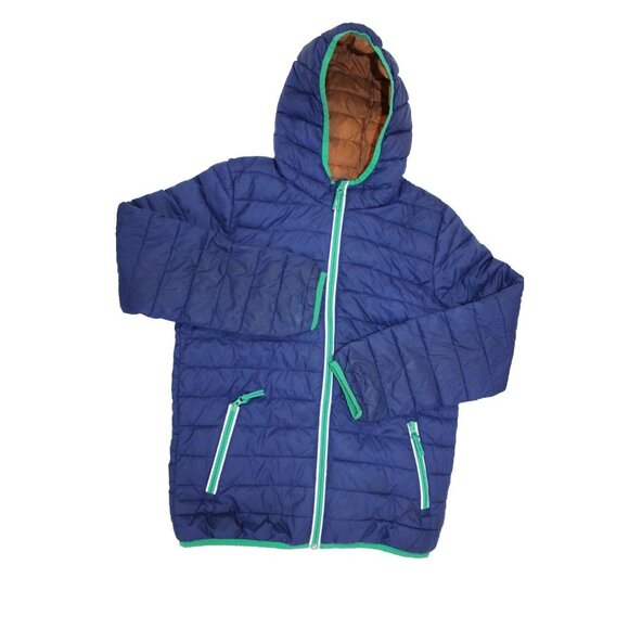 Boden Big Kids Magic Potal Packable Puffer Jacket Blue Size 13 /14 Yr